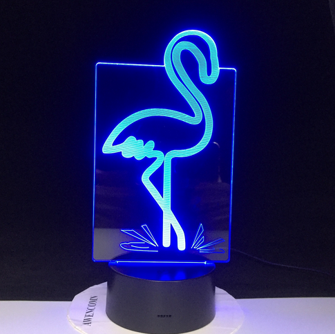 lampe 3d flamant rose