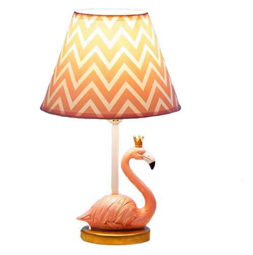 lampe flamant rose fille