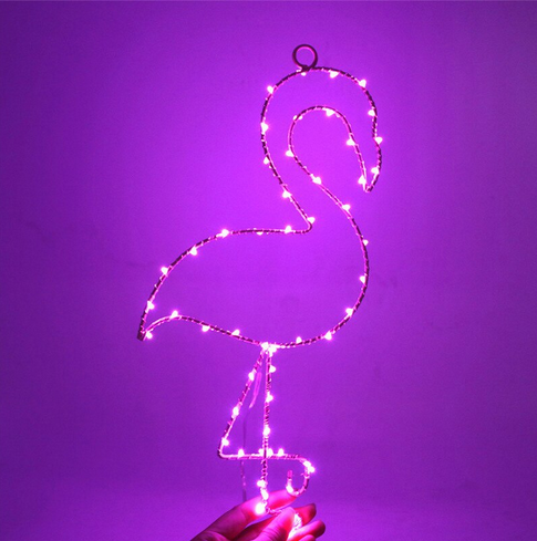 lampe flamant rose led
