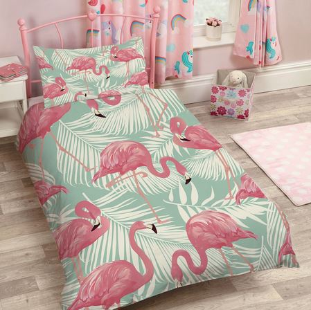 linge de lit flamant rose fille ado pas cher