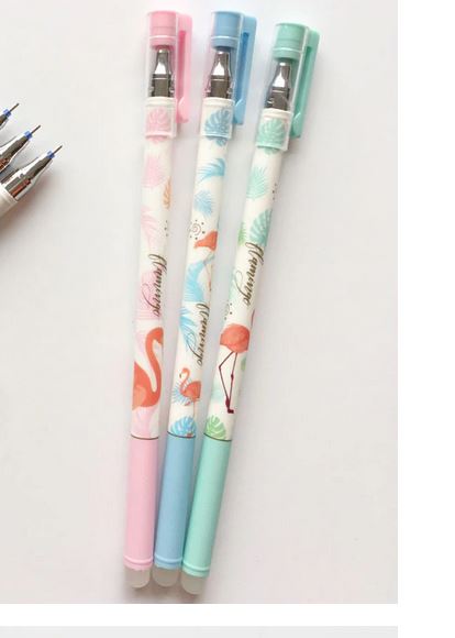 lot de stylo decor flamant rose