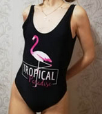 maillot mode plage été flamant rose