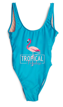 maillot turquoise bleu flamant rose pas cher top tendance
