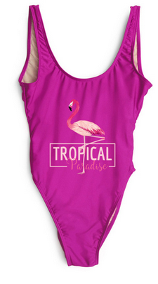 maillot violet flamant rose pas cher comme etam