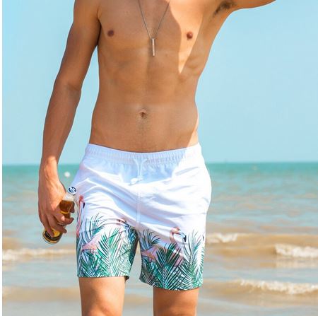 maillot flamant rose blanc
