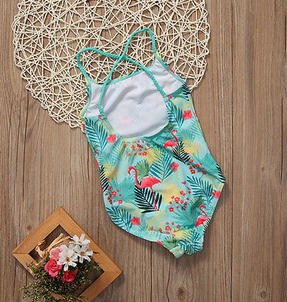 1 pieces maillot fille flamant rose tendance été 2020 2021