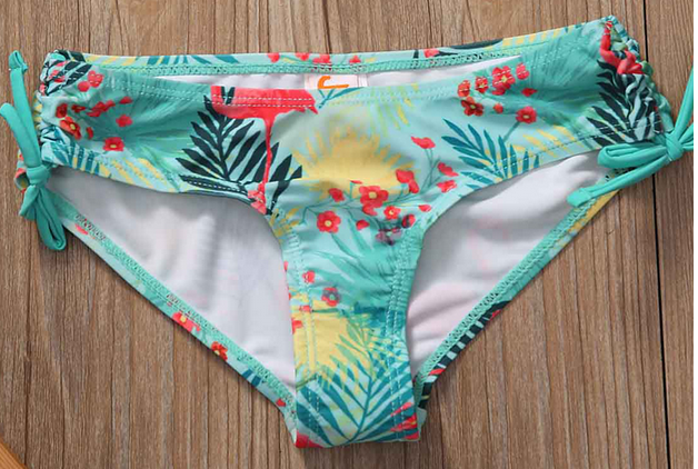 bas de maillot bikini flamant rose etam