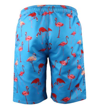 maillot de bain grande taille pour homme avec flamant rose