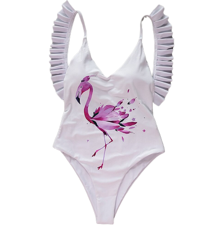 maillot flamant rose sexy femme original chic kawaii