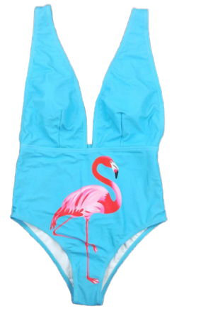 maillot de bain bleu flamant rose pas cher etam femme