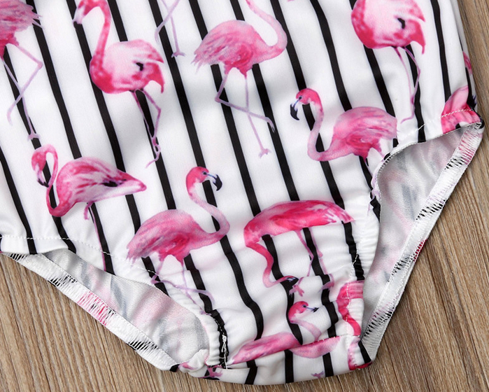 Maillot de Bain 1 pièce Flamants Roses monokini plage piscine