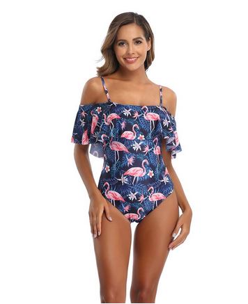 beau maillot femme 1 piece chic et sexy flamant rose