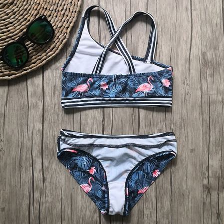 brassiere pour la plage avec flamant rose