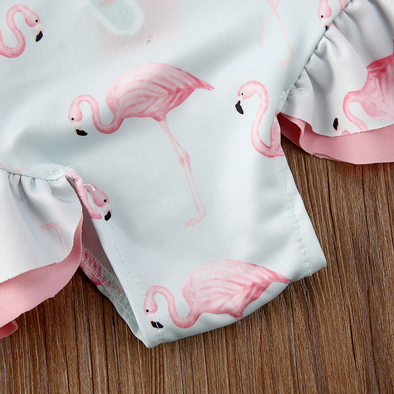 Maillot de Bain Flamant Rose Enfant baignade piscine plage