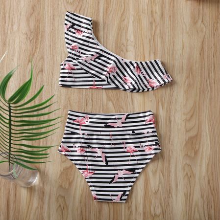 maillot de bain mode flamant rose pour bebe et fille