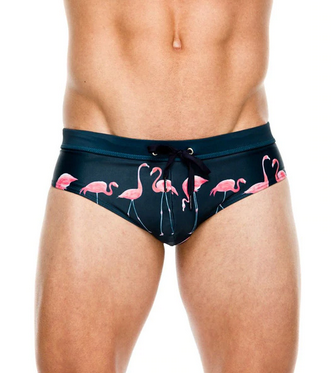 slip de bain homme flamant rose maillot de bain