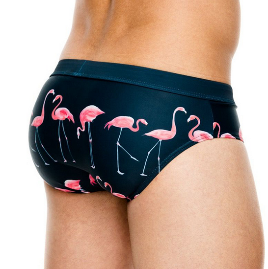 maillot de bain homme avec flamant rose