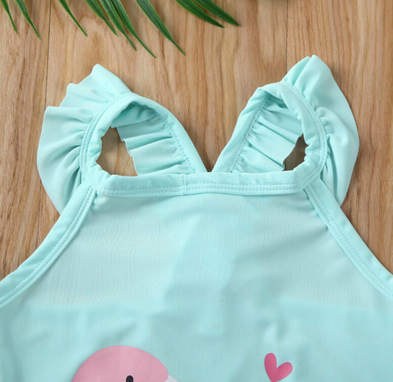 Maillot de Bain avec Flamant Rose