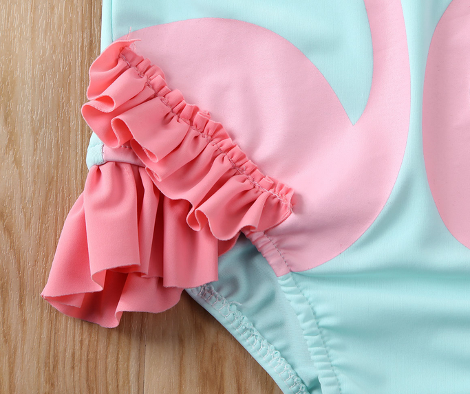 Maillot de Bain avec Flamant Rose