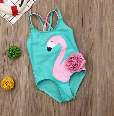 Maillot de Bain une pièce Flamant Rose