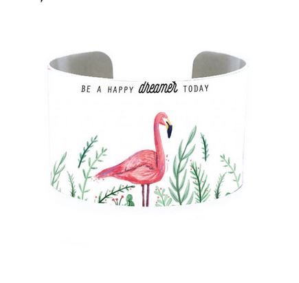 manchette pour femme avec flamant rose