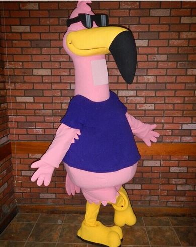 mascotte flamant rose pas cher