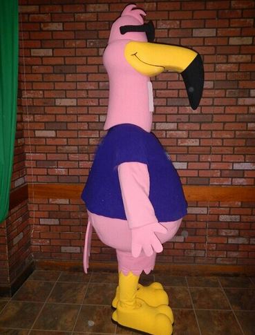 deguisement mascotte flamant rose
