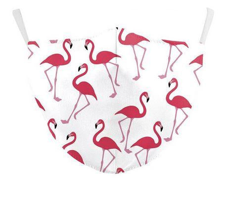 masque imprime flamant rose pour fille