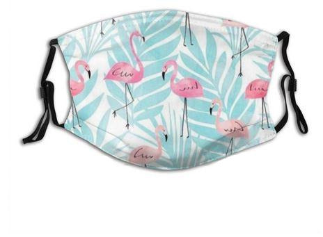 masque lavable flamant rose