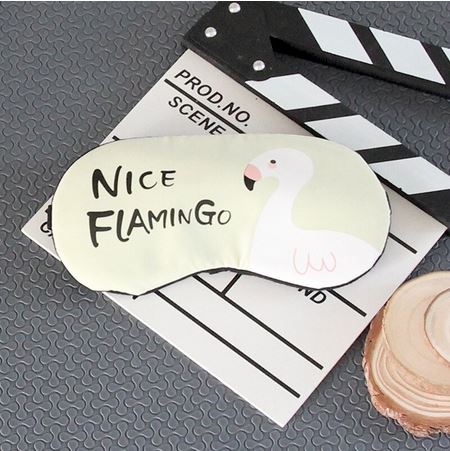 masque de nuit flamant rose ou blanc