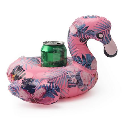 petite bouee flamant rose pour verre