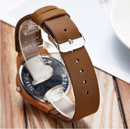 montre flamant rose cuir vegan