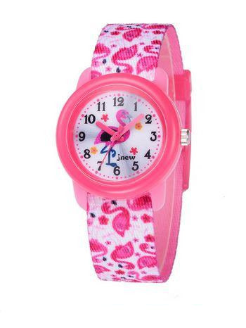 montre flamant rose pour enfant