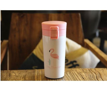 mug thermos flamant rose