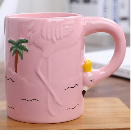 mug flamant rose 3d