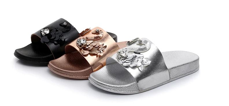 Mules Flamant Rose Noir