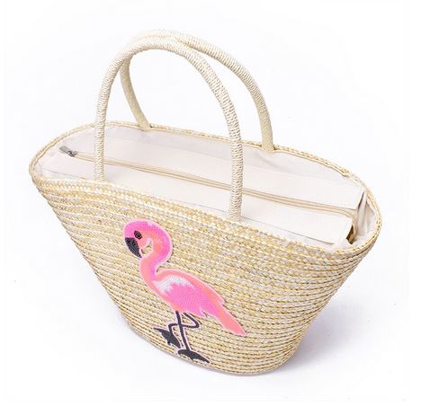 beau panier flamant rose élégant pratique solide
