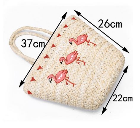 panier provision flamant rose