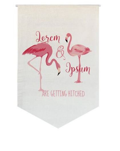 petit rideau flamant rose