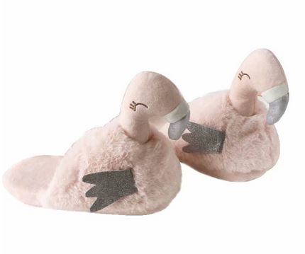 chaussons Flamant Rose couleur Pastel