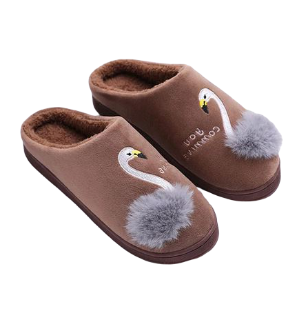 chaussons doux flamant rose pour homme