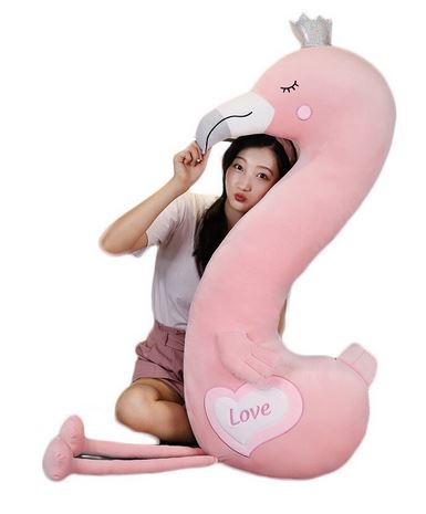 peluche flamant rose xxl