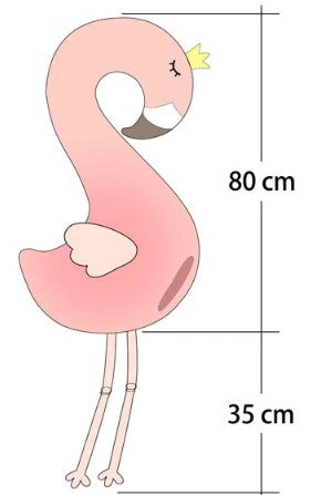 flamant rose geant coussin xxl