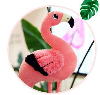peluche flamant rose 1m