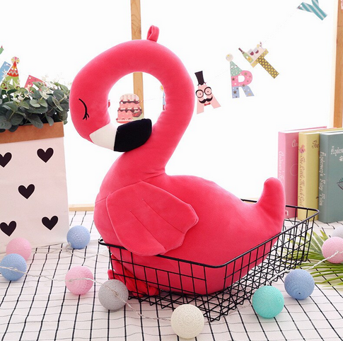 petite peluche flamant rose a accrocher