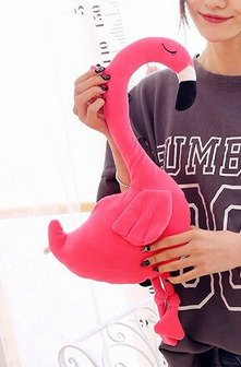 petite peluche flamant rose