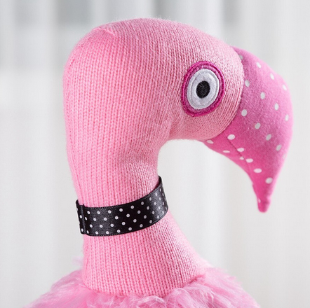 peluche flamant rose pour les touts petits