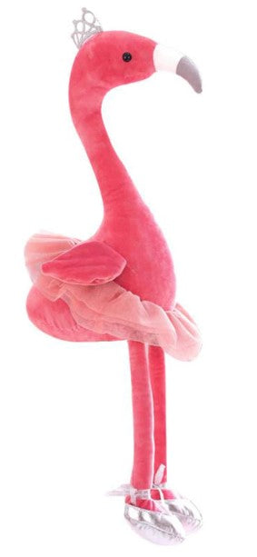 peluche flamant rose en tutu doudou danseur danseuse