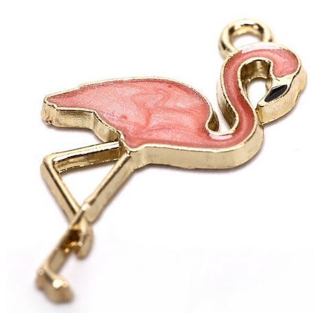 pendentif flamant rose de qualite
