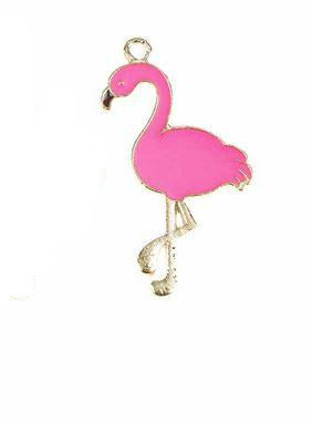 pendentif flamant rose adulte